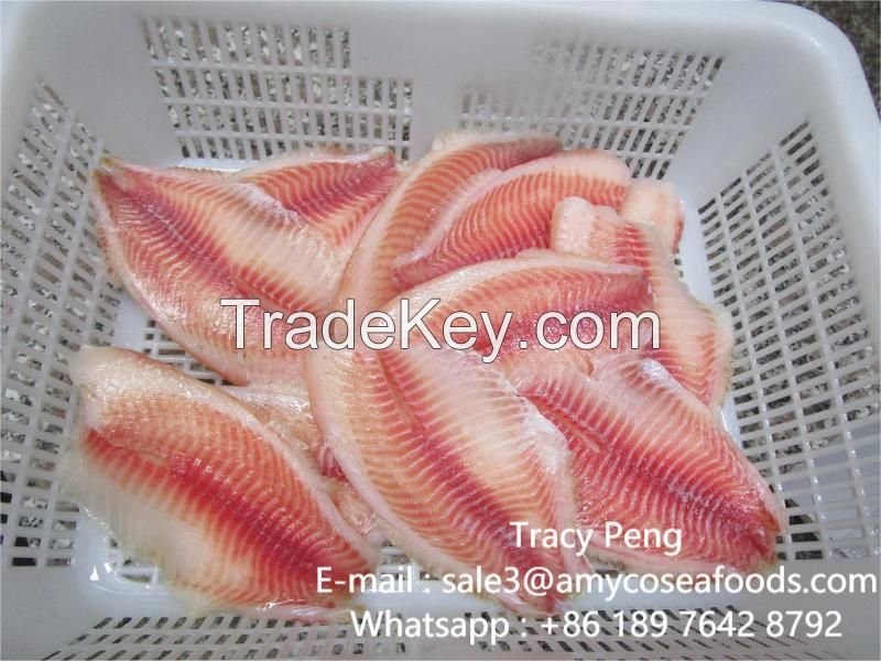 Tilapia Fillets, Skinless, boneless, well trimmed, CO treated, IQF