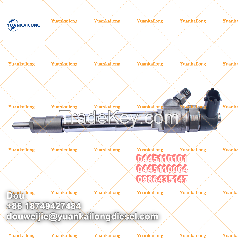 Yuankailong Quality Fuel Injector 0445110101 0445110064 0986435147 33800-27000 with Nozzle Dsla143p1604