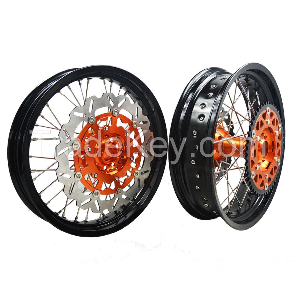 17 inch 36  Spoke motorcycle supermoto wheels