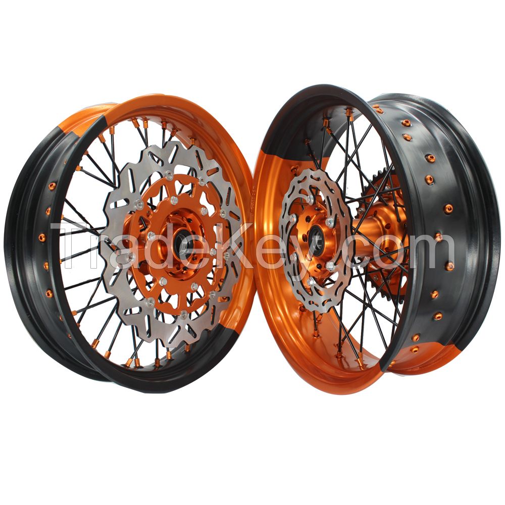 Wholesale 17 inch 36 Spoke Aluminum Alloy CNC SXF CRF 250 450 Motorcyc