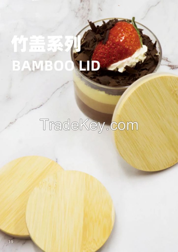 Bamboo lid, Wooden lid, Screwable Sealed for Glass Jar Bamboo Cover Lids