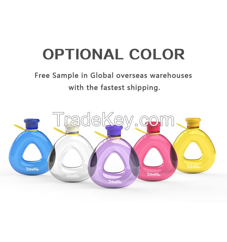 Triangle Shape Portable BPA Free Tritan Plastic Kids Water Bottle