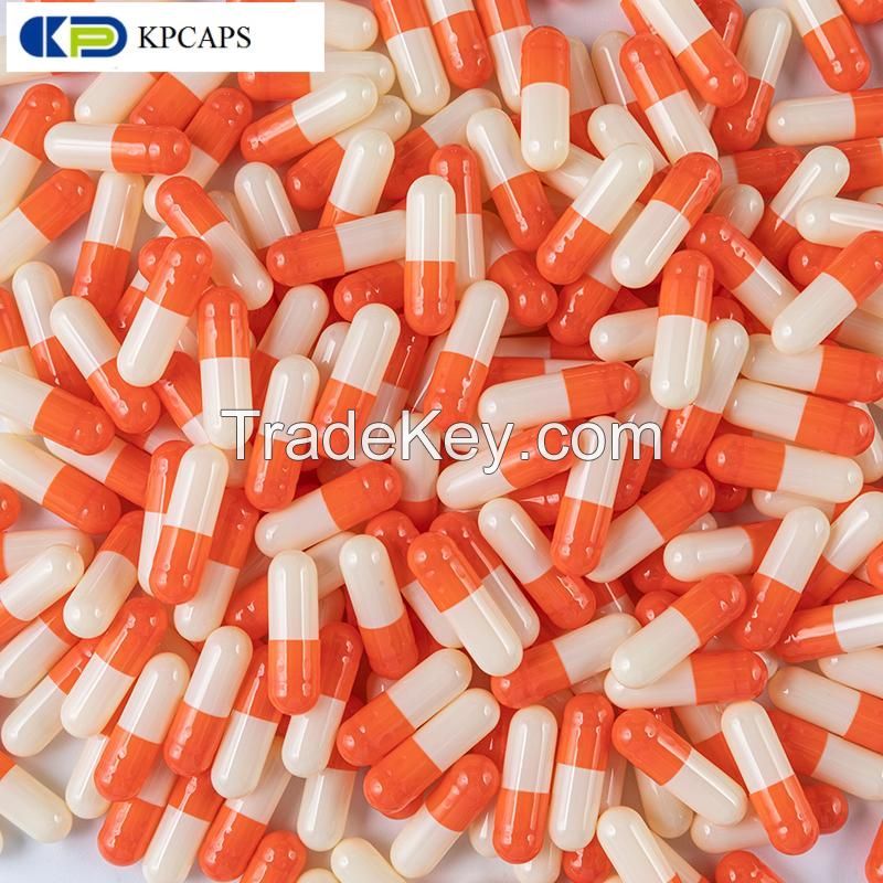 Gelatin Hollow Capsule- size 00#, 0#EL, 0#, 1#, 2#, 3#, 4#