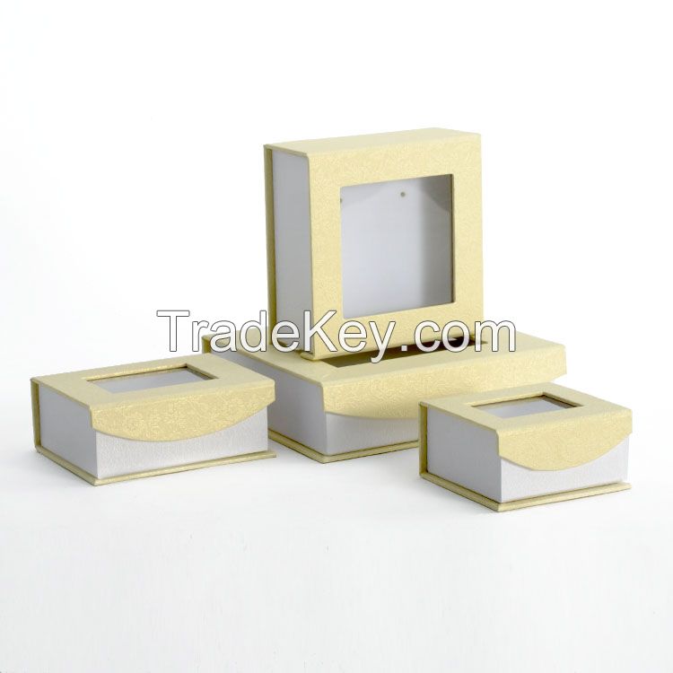 Paper Jewelry Packaging Boxes with PVC Window