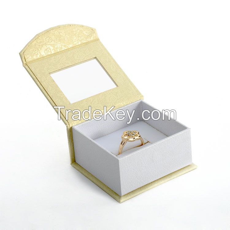 Paper Jewelry Packaging Boxes with PVC Window