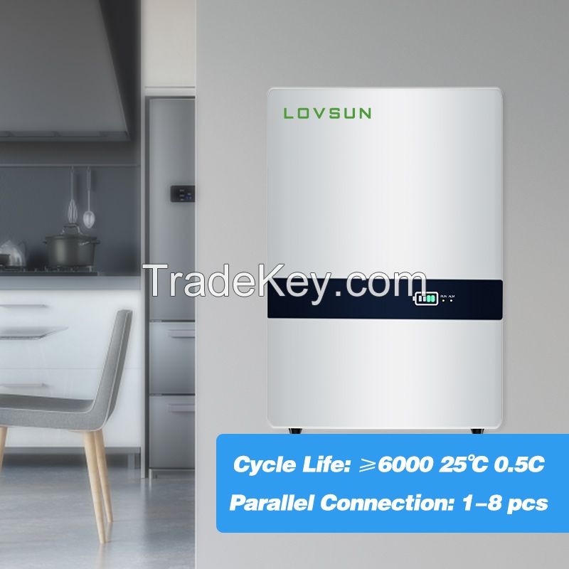 6000 Cycle Life Lithium Power Wall 10kwh Lifepo4 Battery