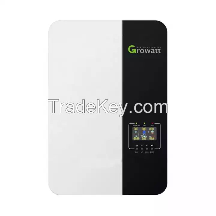 Off-grid Growatt 2Growatt Off Grid Solar Inverter Growatt SPF 5000 es 5KW 5000W High Efficiency Inverter Solar4V 48V 3000W 5000W Single Phase SPF 3000TL HVM-48 Solar Inverter