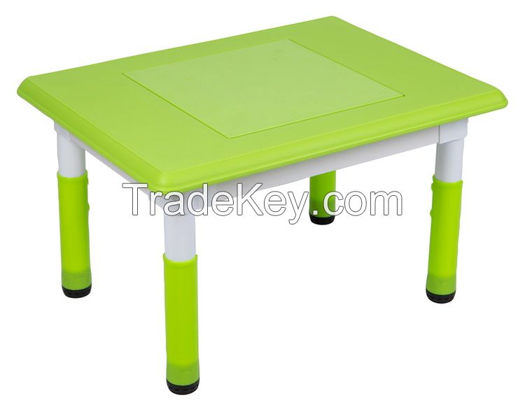 building block children table kids furniture with adjustable height for playing and writing