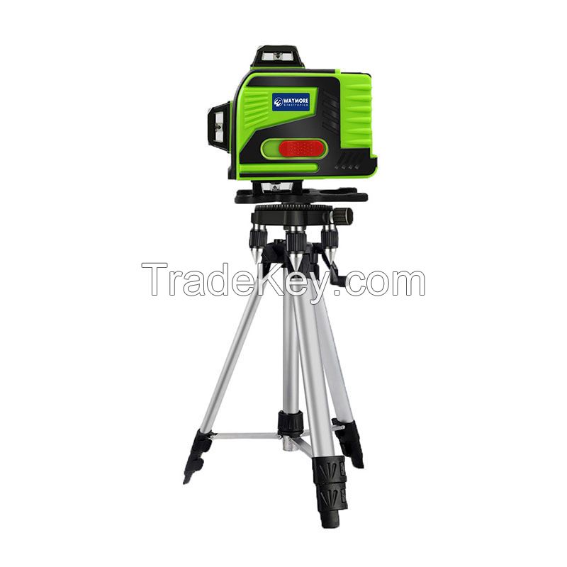 Waymore Beam 360 Vertical Horizontal Self-leveling Cross Line Laser Level Green 16 Lines Laser Level