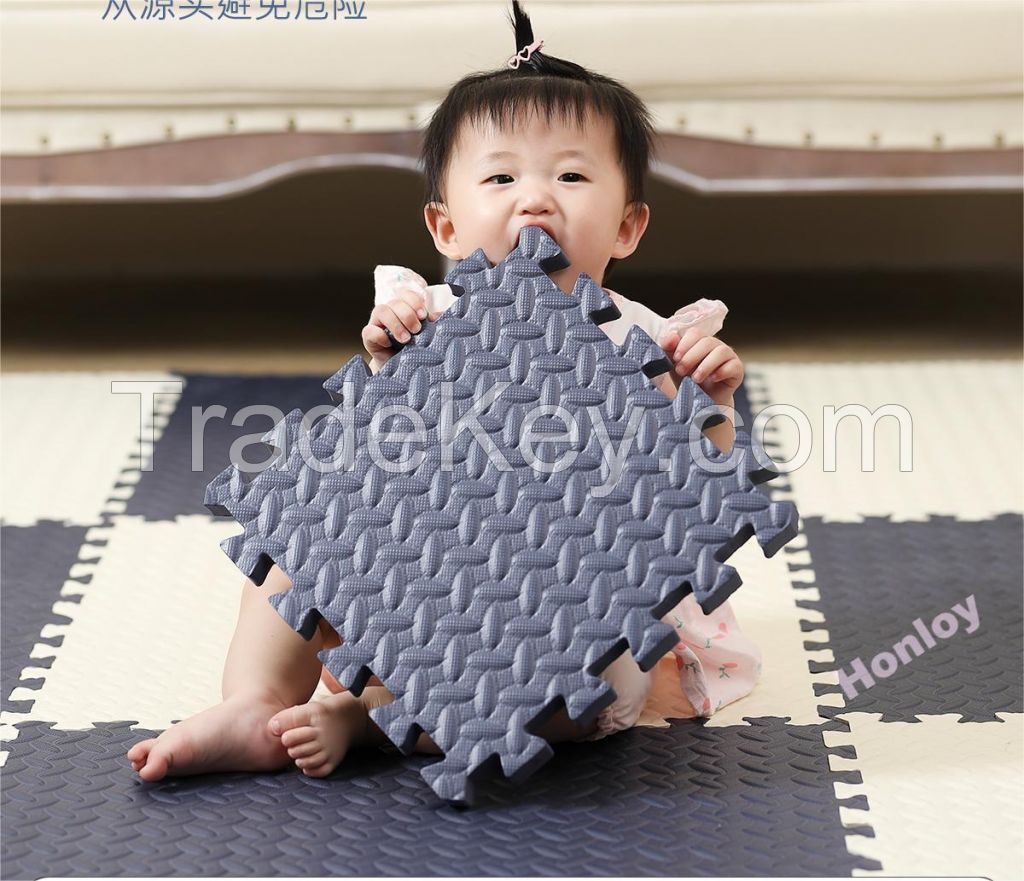 waterproof baby play floor Interlocking eva foam puzzle mat for kids soft eva