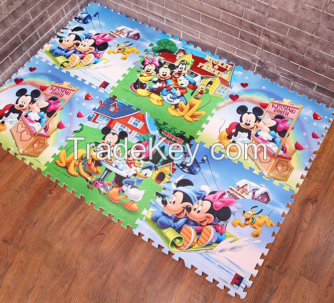 Disney baby crawling mat Eva puzzle mat eva foam flooring mat