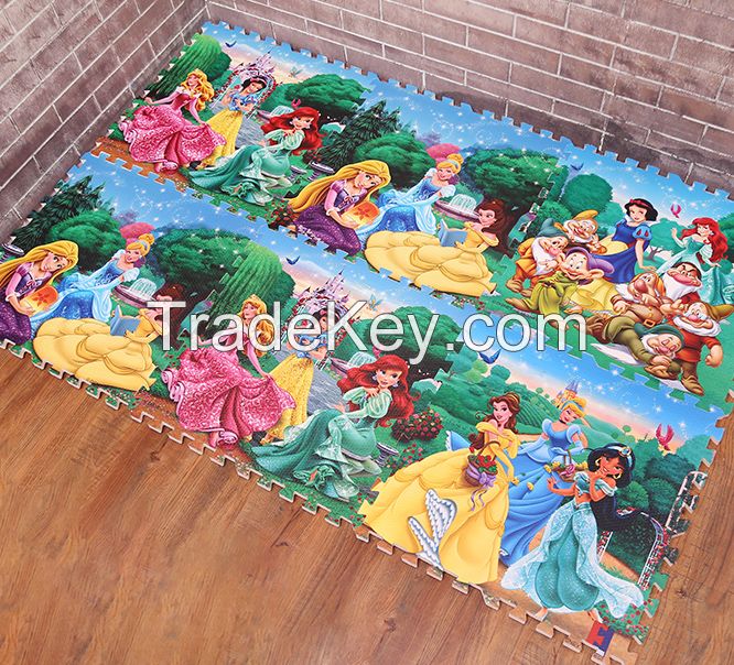 Disney baby crawling mat Eva puzzle mat eva foam flooring mat