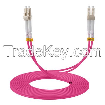 3m (10ft) LC UPC to LC UPC Duplex OM4 Multimode PVC (OFNR) 2.0mm Fiber