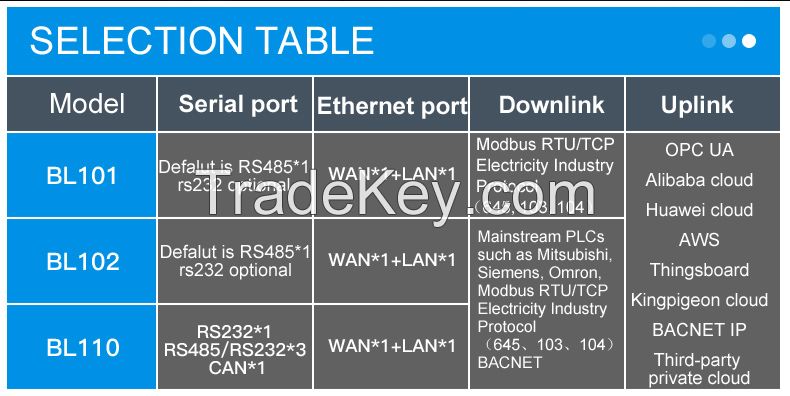 BL110 Multiple protocol conveter gateway