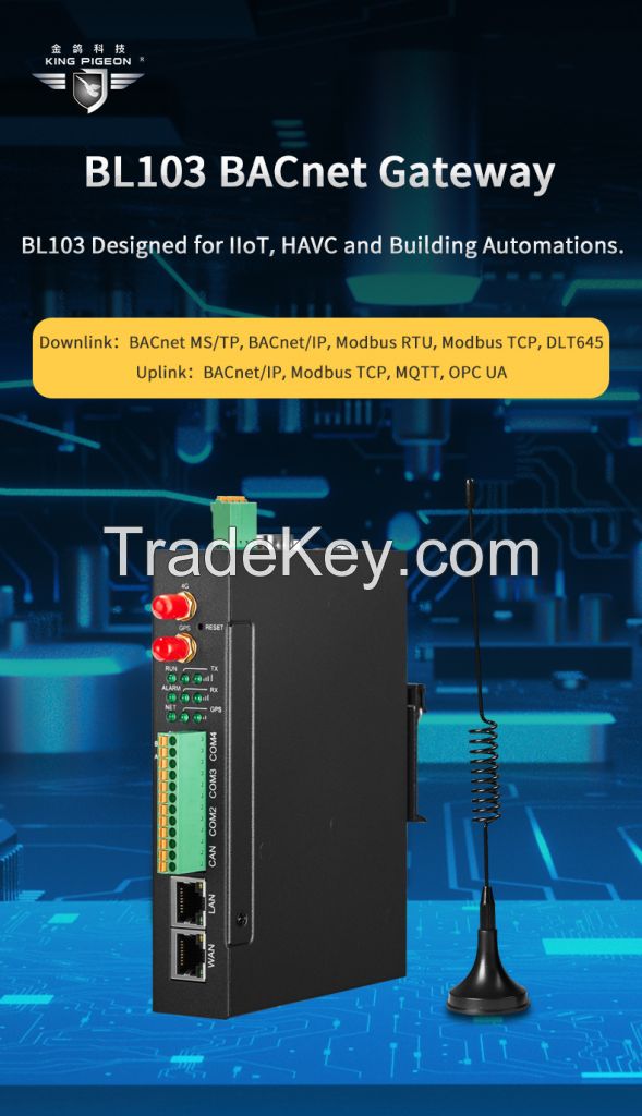 BL103Pro modbus to mqtt gateway to online cloud based systems