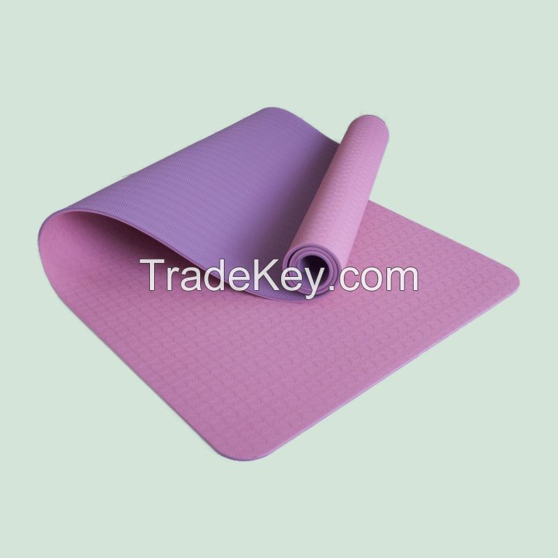 Yoga Mat TPE Mat EVA Mat with postural line laser pattern