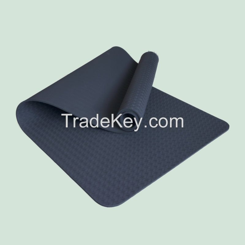 Yoga Mat TPE Mat EVA Mat with postural line laser pattern