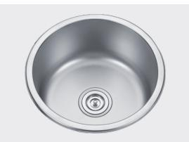 Single Round Bowl Stainless Steel Sink