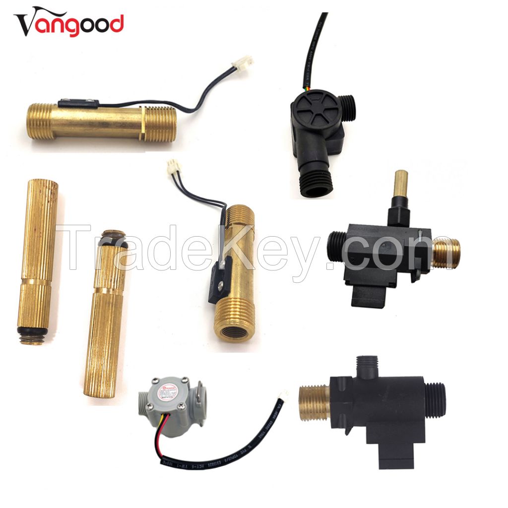 Gas Water Heater Parts Hall Element Electronic Brass Copper Water Flow Sensor