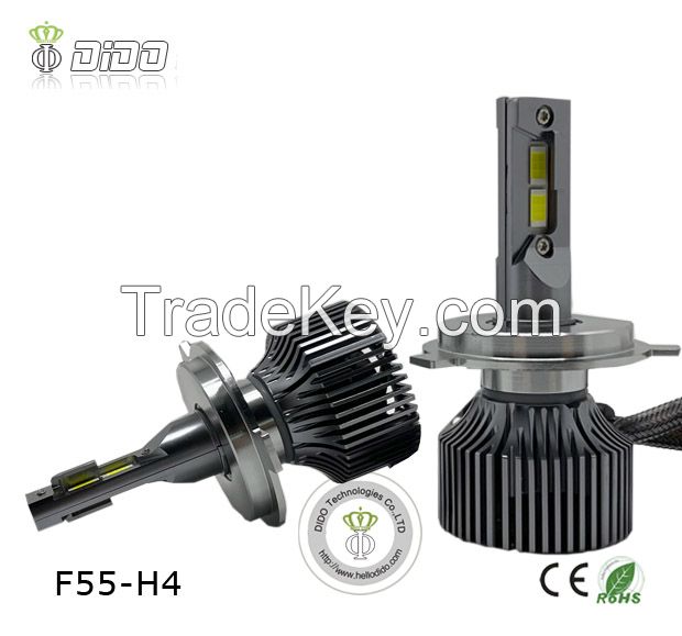 Car LED Light Bulbs F55 12V 55W 7500LM Super Bright