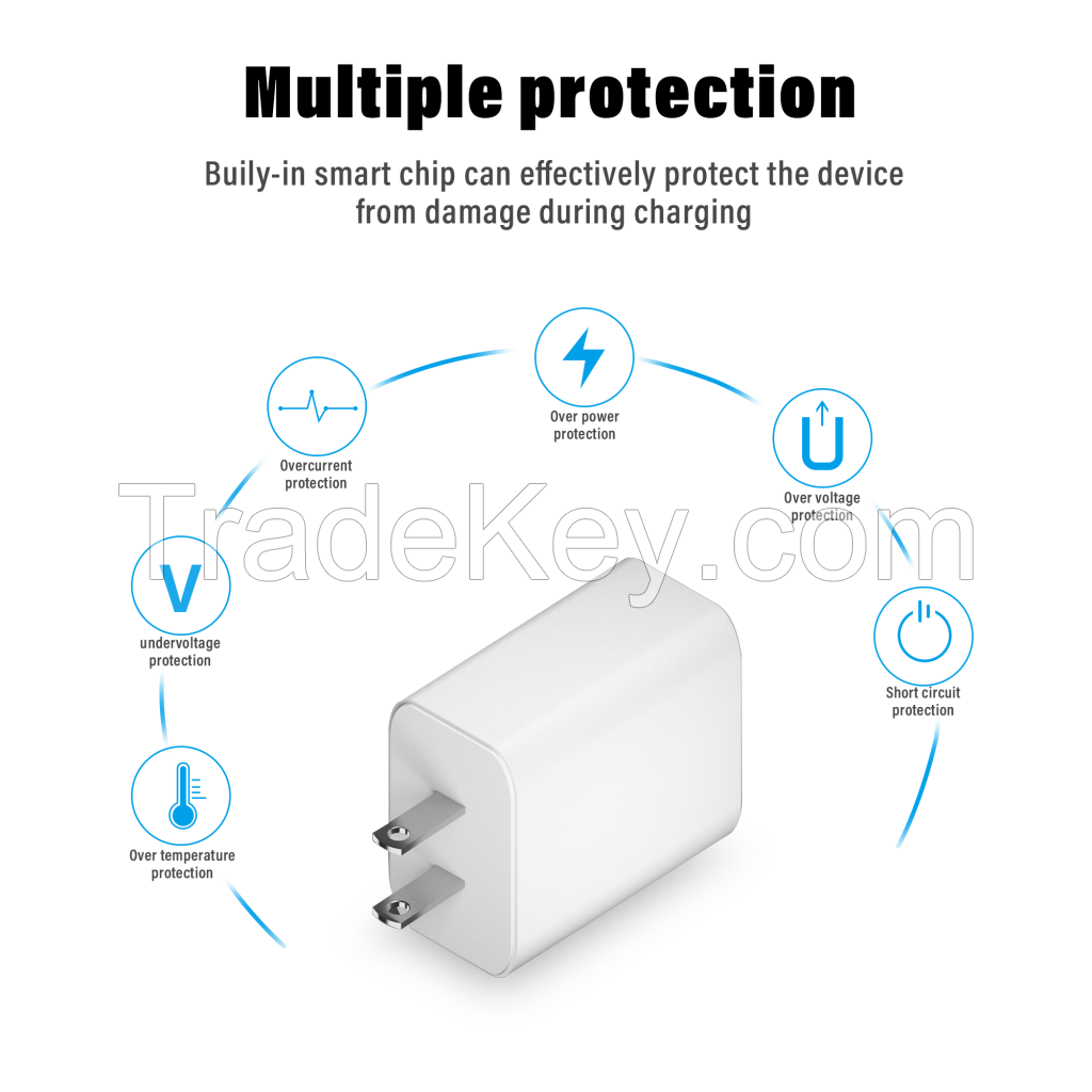 iPhone Fast Charger, 20W USB C Power Delivery Wall Charger model DSW-19-20W