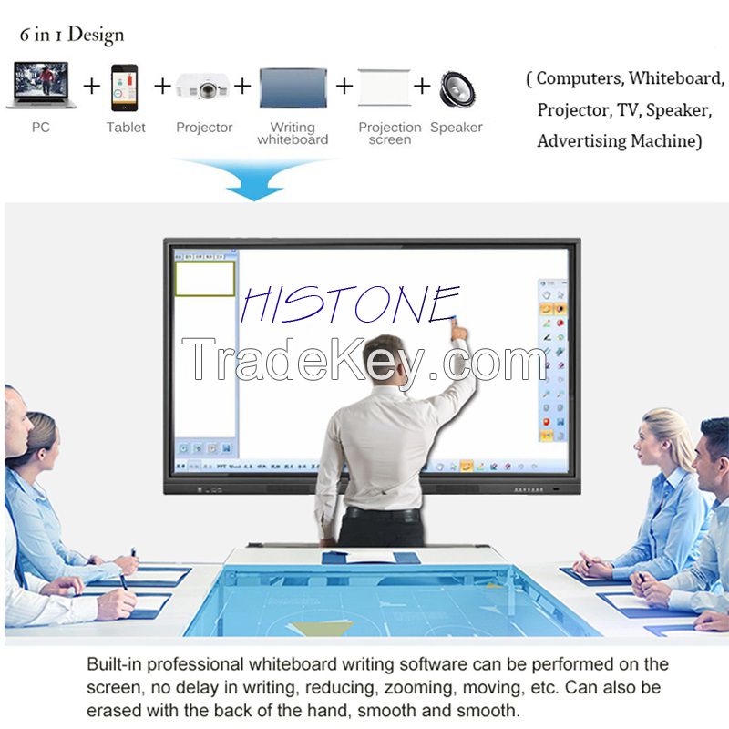 Histone 65 75 86 inch interactive white-board touch screen smart board interactive whiteboard ifp