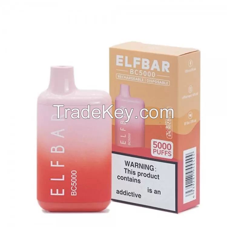 Elf Bar BC5000 Disposable E Cigarettes Kit 5000 Puffs 650mAh VS 5000 1500 vape vapes