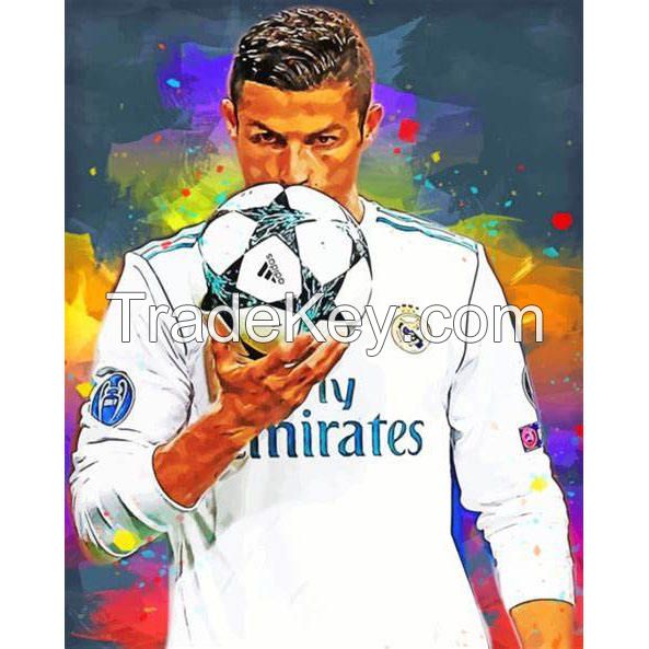 Football World Cup 2022 Qatar Poster Canvas Painting Prints Posters Cuadros Wall Art Ronaldo Painting For Home Decor