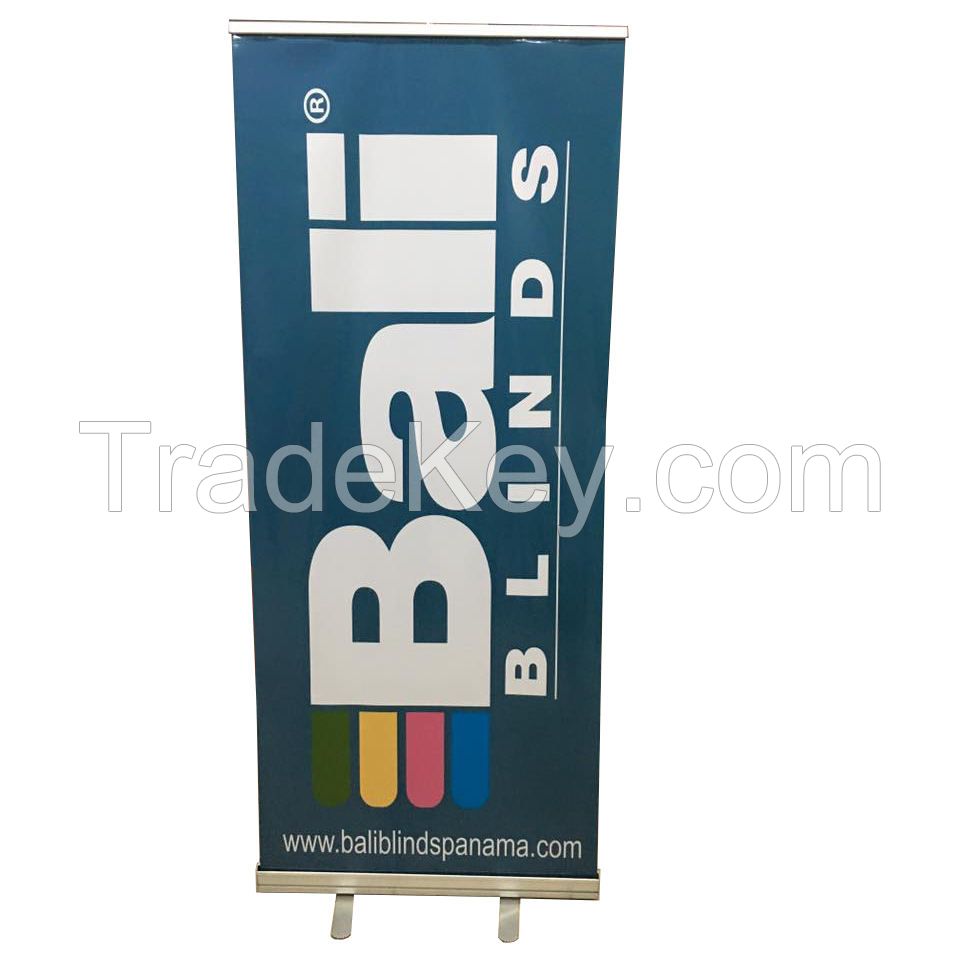 Custom Retractable Wide Digital Printing Aluminum Pull Up Display Advertising Roll Up Banner Stand