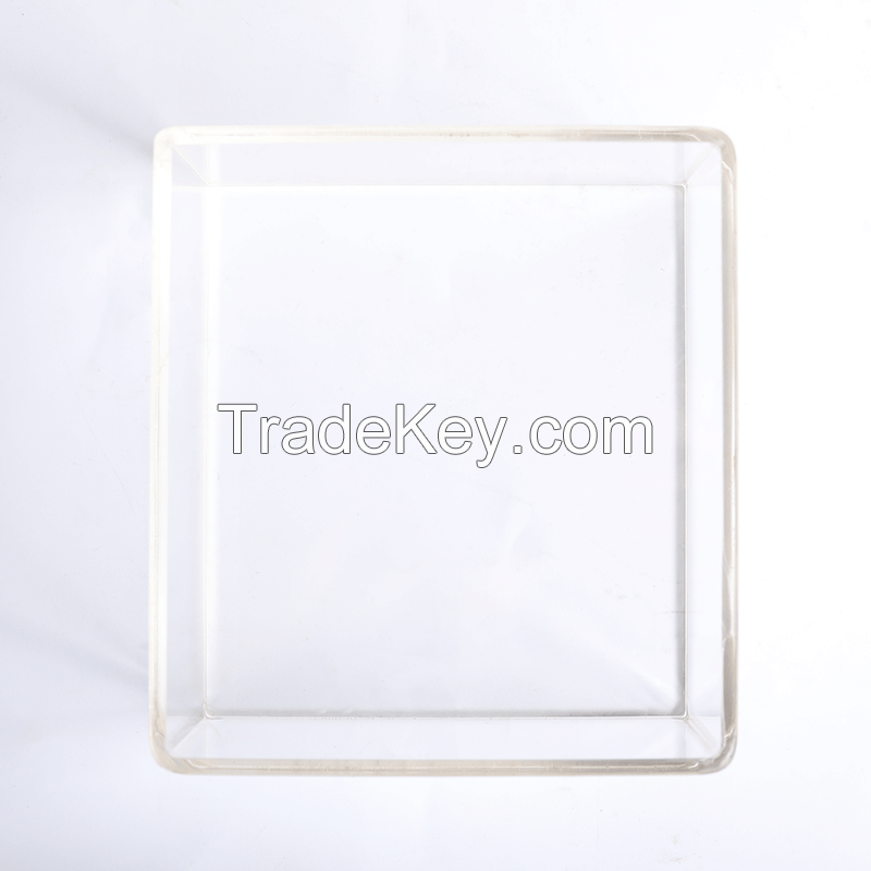 Custom made high quality transparent acrylic flower box acrylic gift box