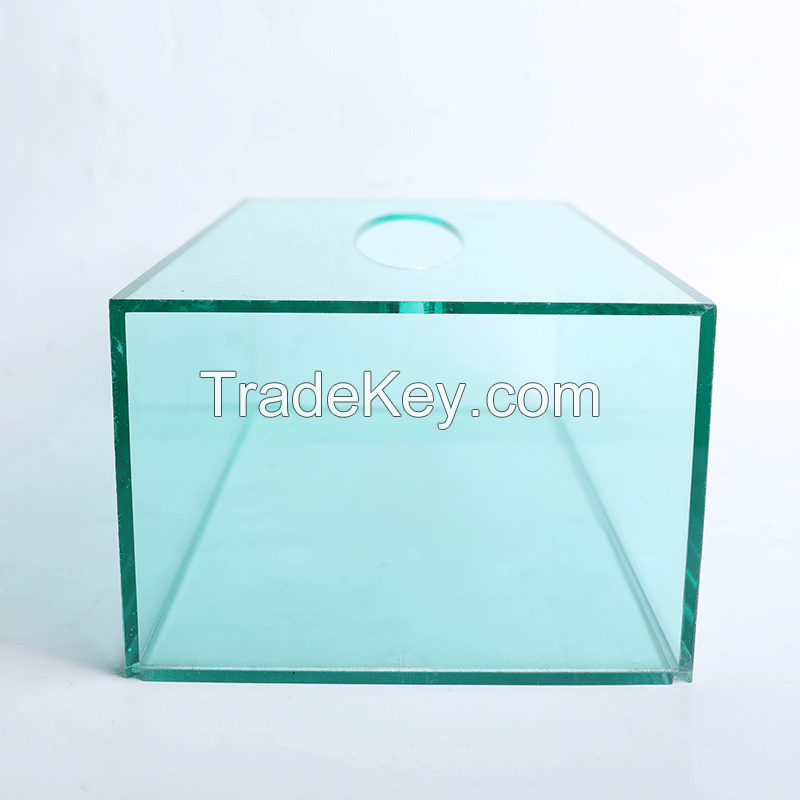 Clear square transparent custom acrylic box with lid