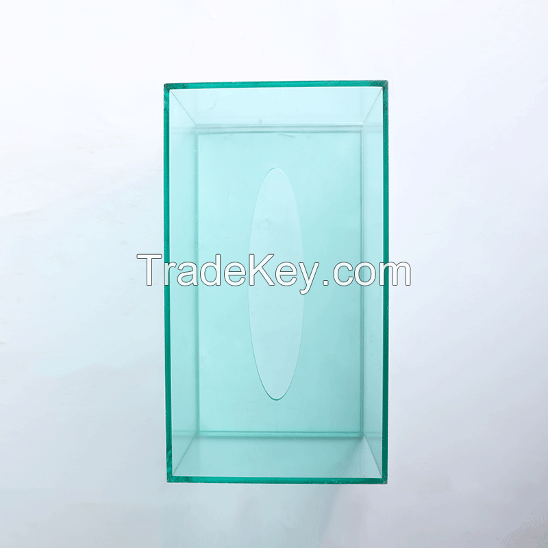 Clear square transparent custom acrylic box with lid