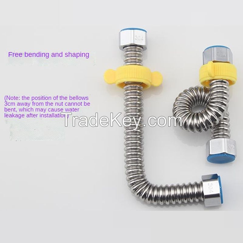 100CM-10M 304 Stainless Steel Basin&Toilet Water Weaved 1/2"plumbing Hose,bathroom Heater Connect Corrugated Pipes Wrench Pipe