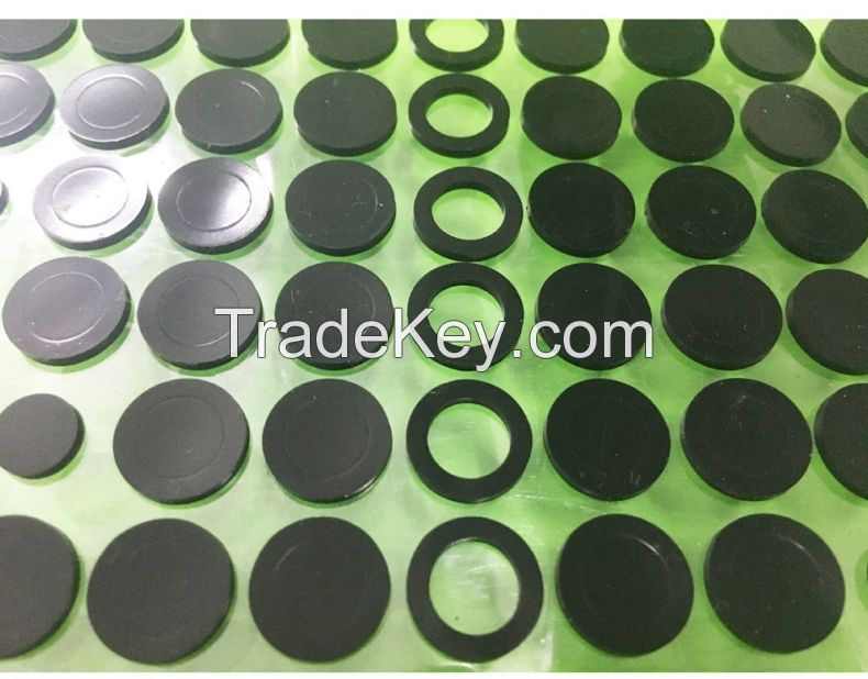 Anti-skid shock-absorbing rubber gasket