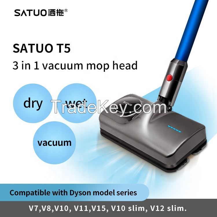 SEEING U T5 vacuum cleaner parts mop head wet and dry cleaning for dysons v7 v8 v10 slim  v11 v15  v12 slim