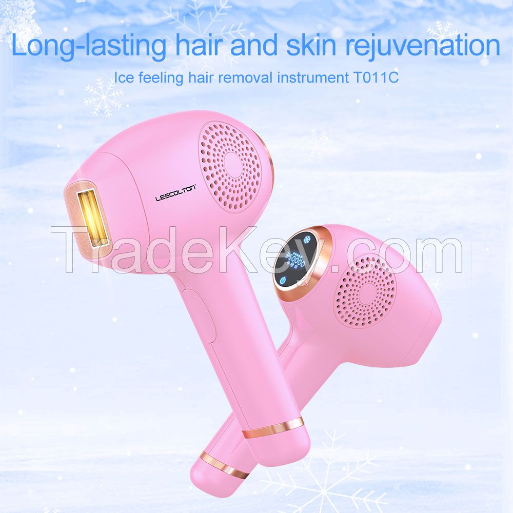 LESCOLTON factory ice cooling whole body skin care ipl touch screen hair removal device