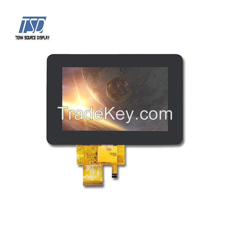 5.0 Inch 800x480 ILI5480 IC 500nits TFT LCD Display Screen With TTL Interface