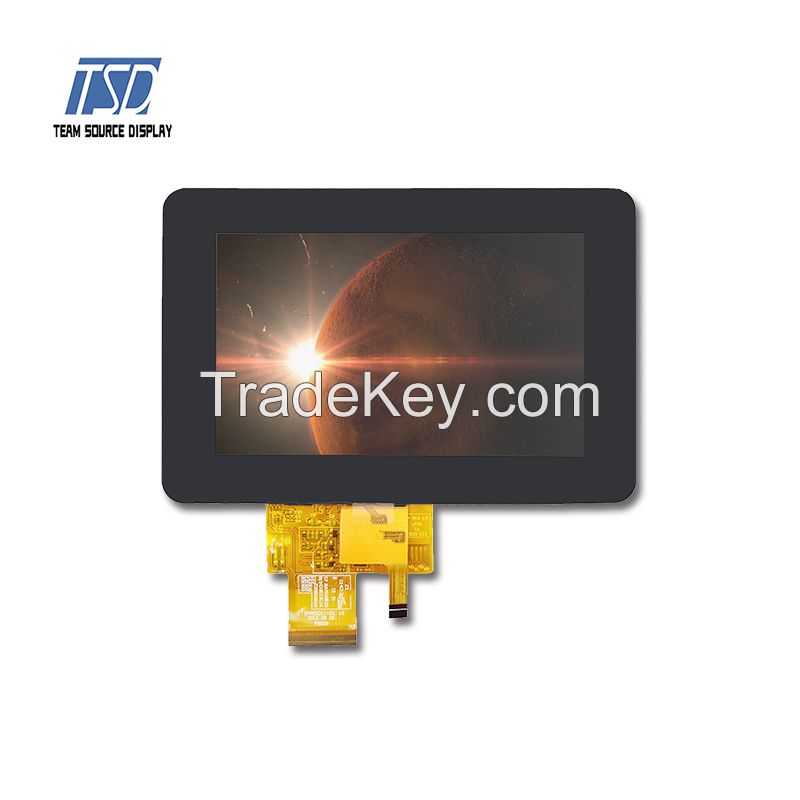 5.0 Inch 800x480 ILI5480 IC 500nits TFT LCD Display Screen With TTL Interface