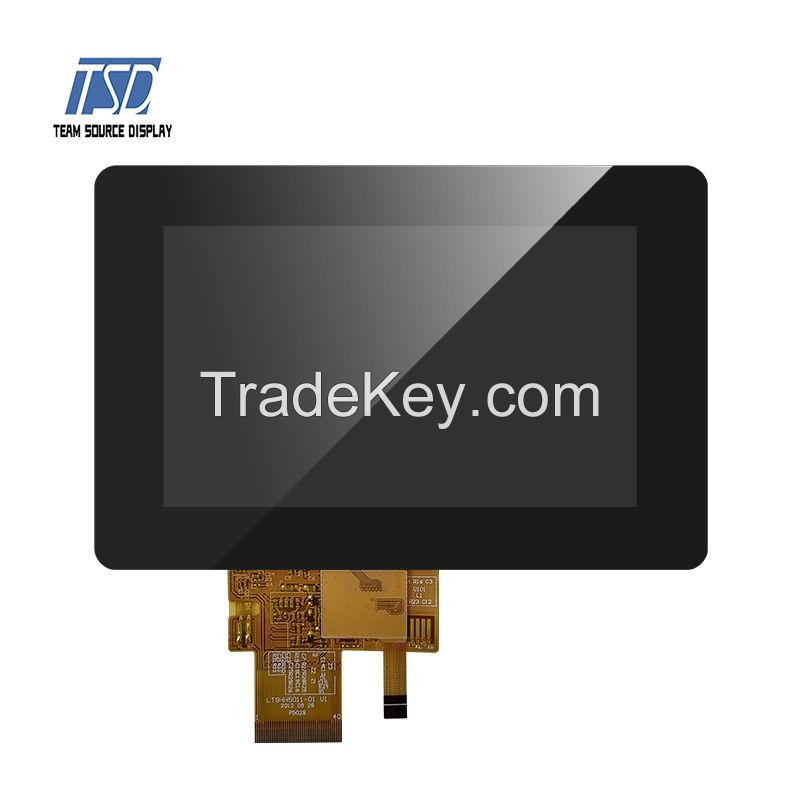 5.0 Inch 800x480 Resolution ILI5480 IC 500nits TFT LCD Display Screen With TTL Interface