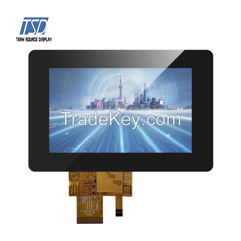 5.0 Inch 800x480 Resolution ILI5480 IC 500nits TFT LCD Display Screen With TTL Interface