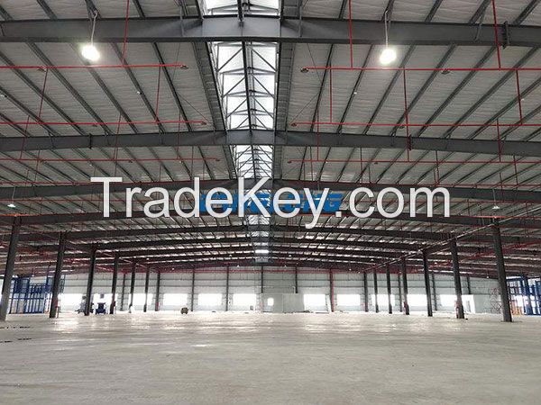 Metal Frame Workshop Energy Saving Prefabricated Steel Structure