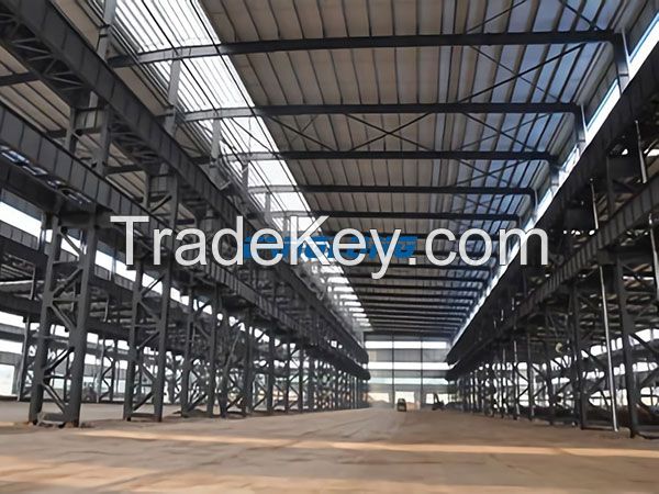 Seismic lightweight steel construction workshop fire insulation factory customization