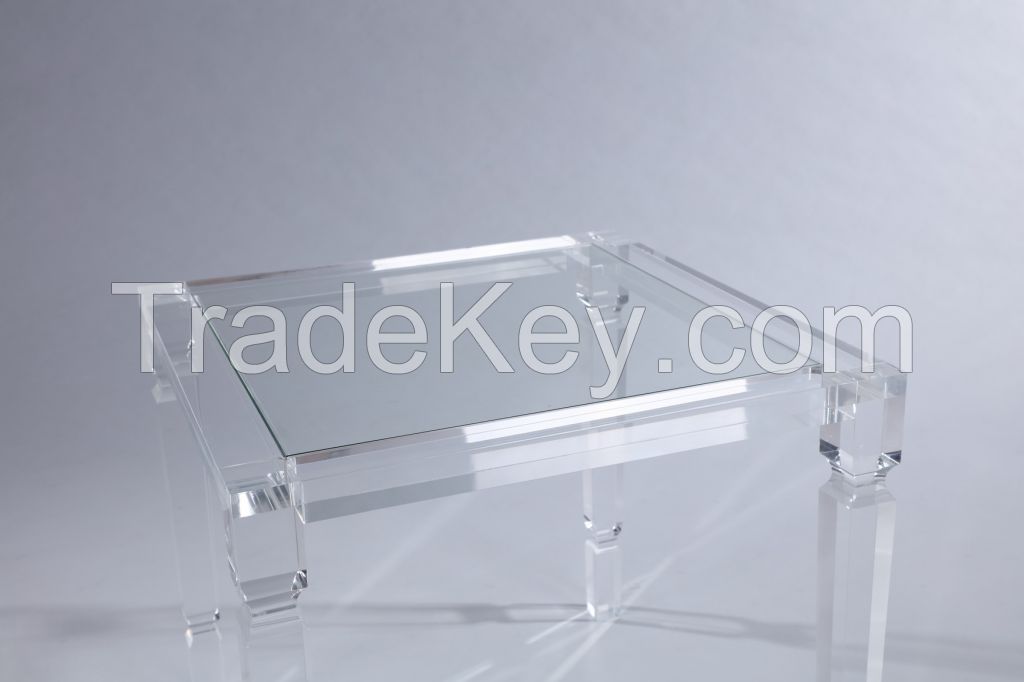 clear acrylic side table end table