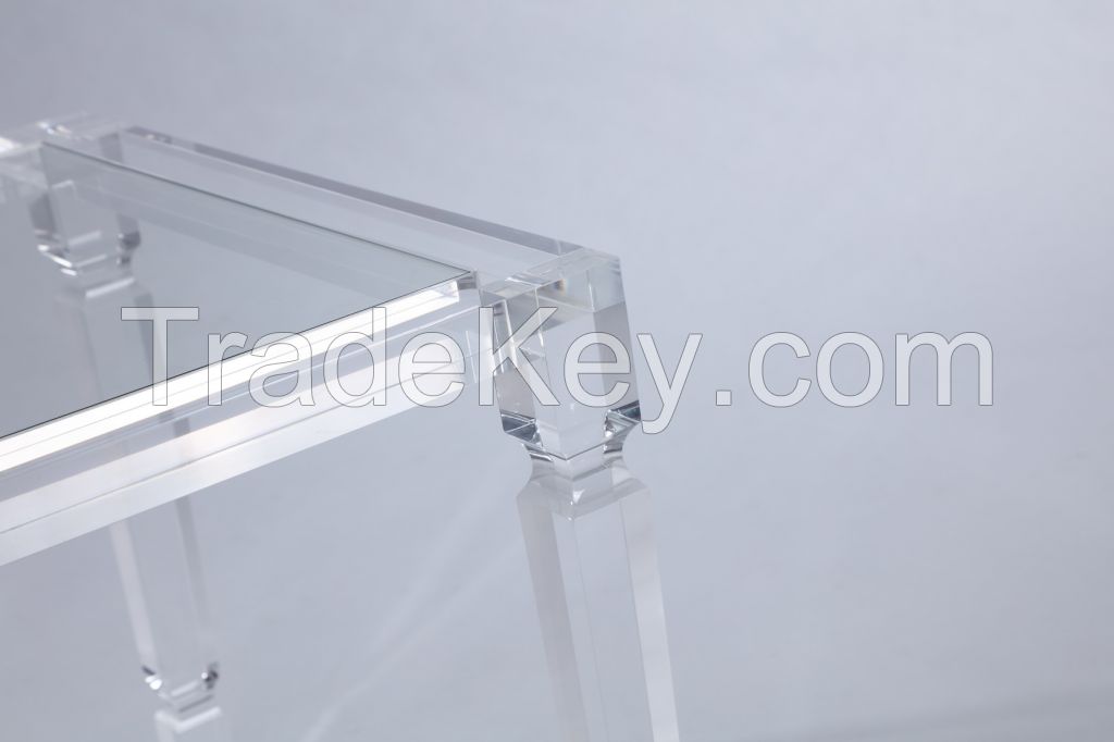 clear acrylic side table end table