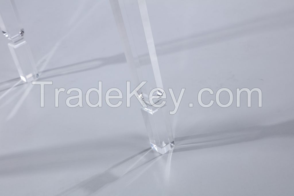 clear acrylic side table end table