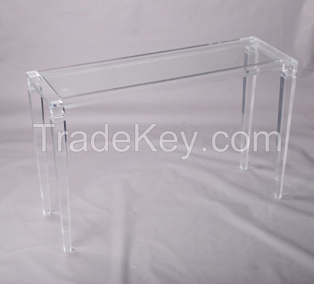 clear acrylic console table sofa table