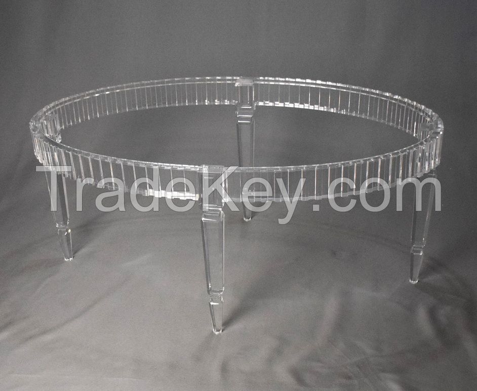 clear acrylic coffee table