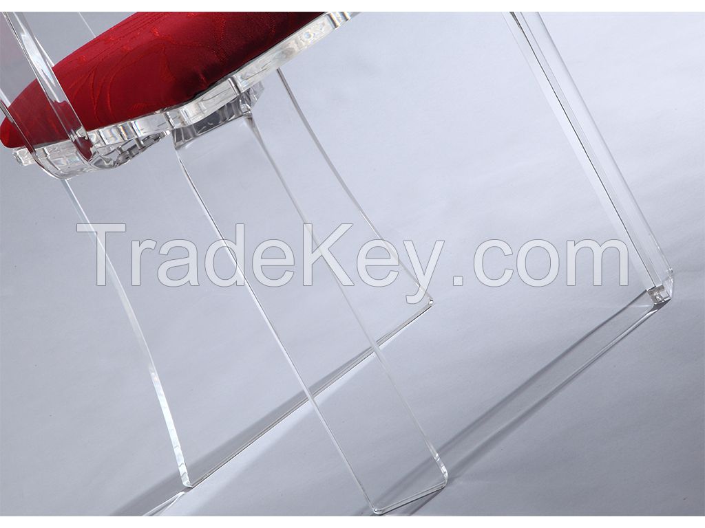 acrylic dining chair arm chair