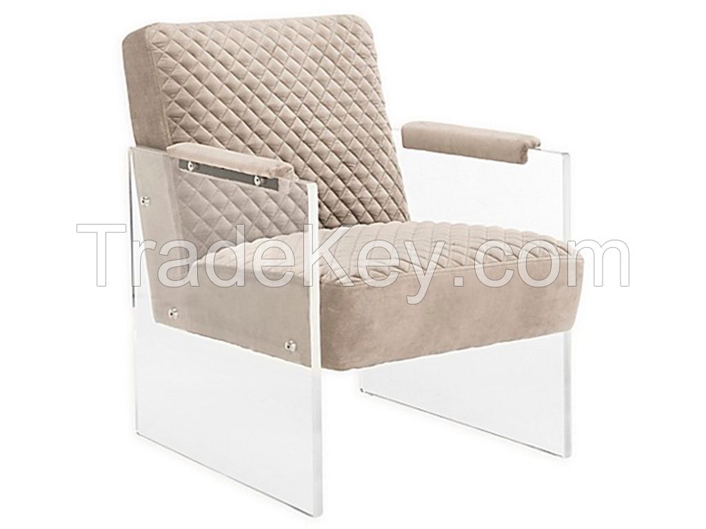 acrylic lounge chair sofa chair