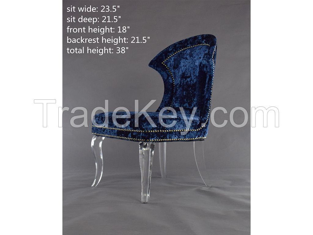 acrylic lounge chair sofa chair